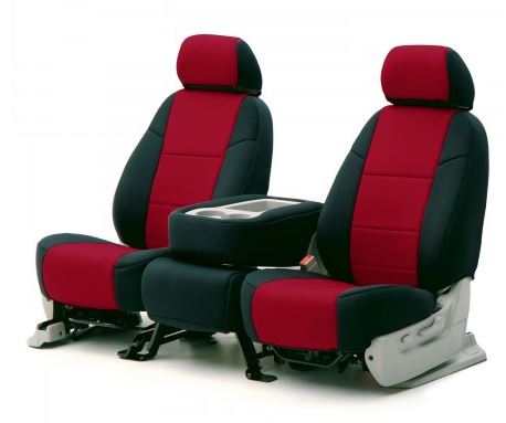 Product of Coverking SPC371 Custom Red Center/ Black Sides Neoprene Seat Cover
