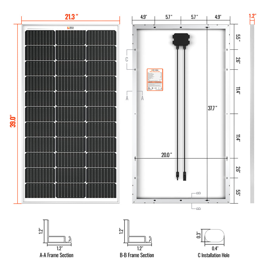 Rich Solar Rs-M100 Solar Panel||rs-M100_7.Jpg||92||rchrsm100||2258993