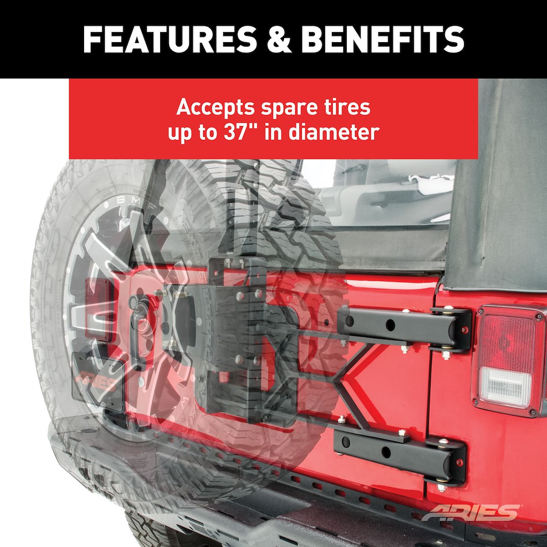 Product of Aries 2563000 Spare Tire Carrier