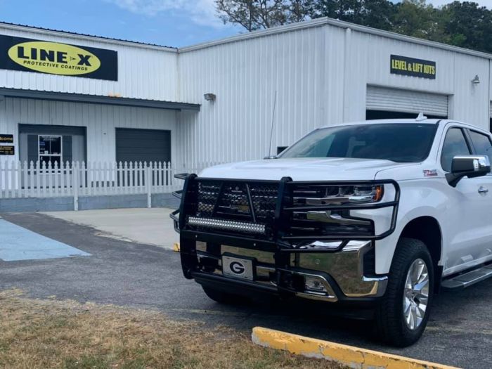 Product of Ranch Hand GGC19HBL1C Grille Guard 1-Piece Black Powder Coated