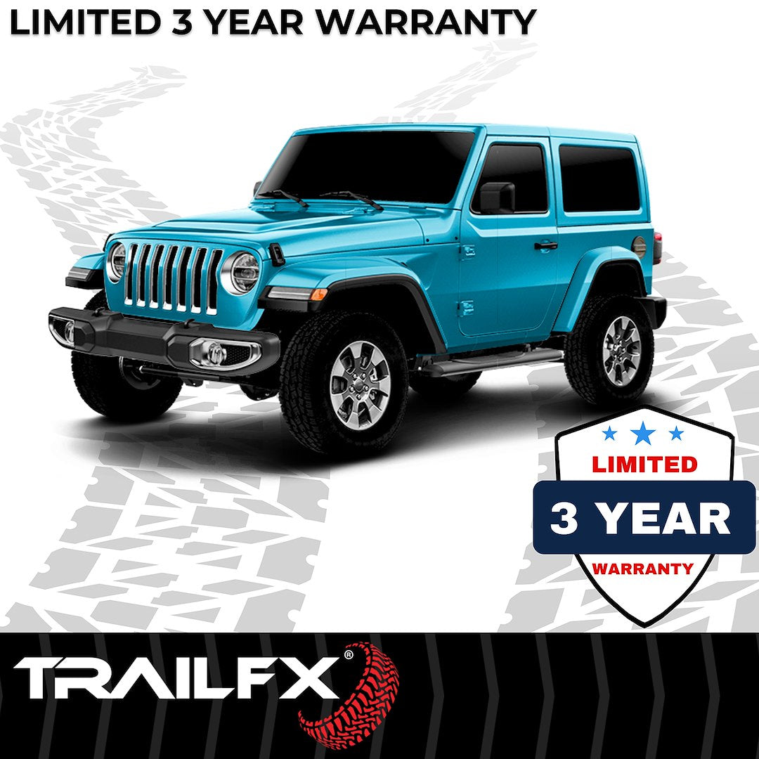 Product of TrailFX A1546T TFX 4" Oval Tube Side Steps Nerf Bar With Surface Steps