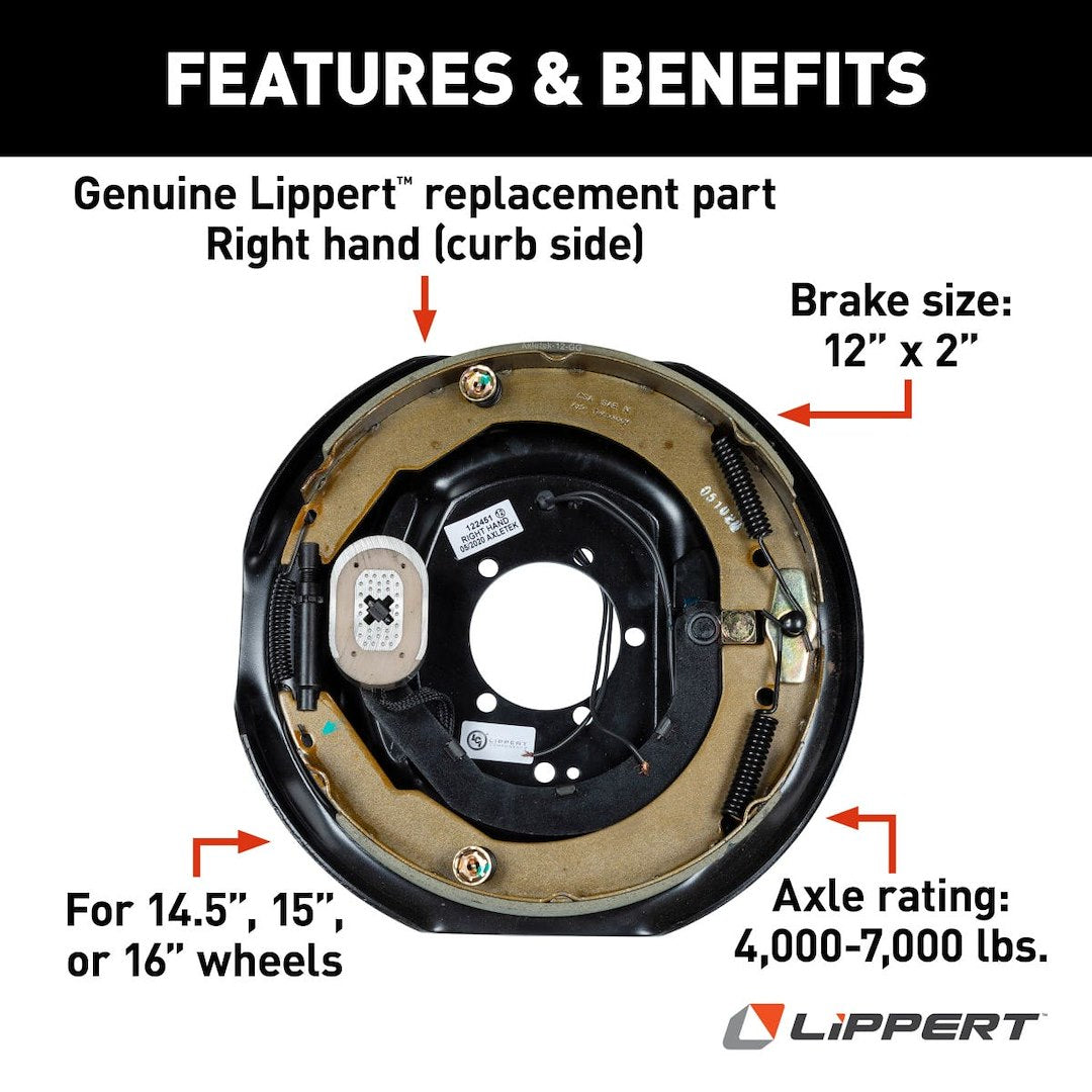 Product of Lippert Components 298276 Trailer Brake Assembly