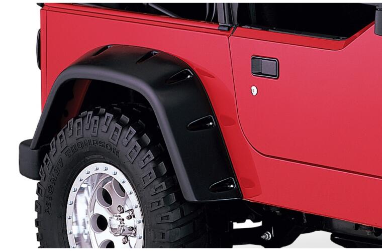 Product of Bushwacker 10908-07 Pocket Style/ Exposed Fasteners Black Fender Flare - Set Of 4