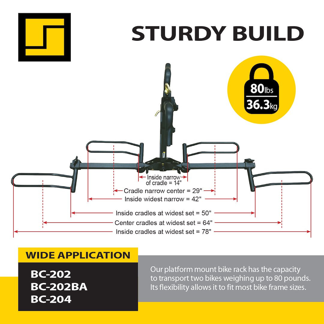 Product of Stromberg Carlson Bc-202ba Bike Rack - Bumper Mount