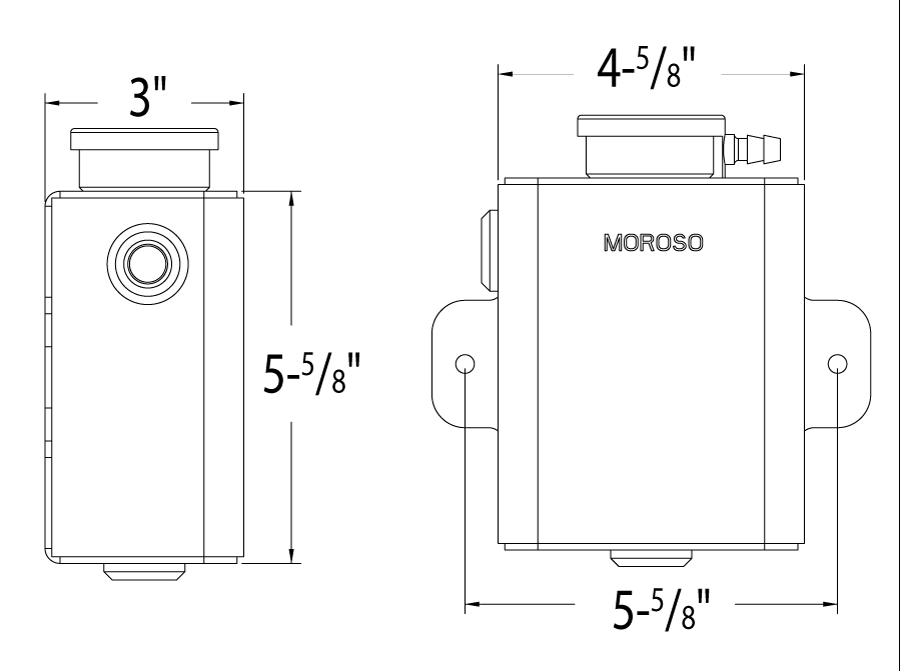 Product of Moroso Performance 63766 Radiator Overflow Tank