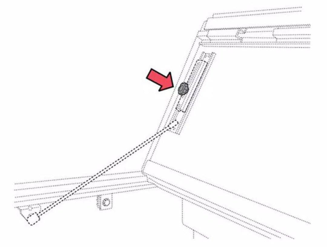 Product of Bak Industries Parts-356a0014 Tonneau Cover Adjusting Knob