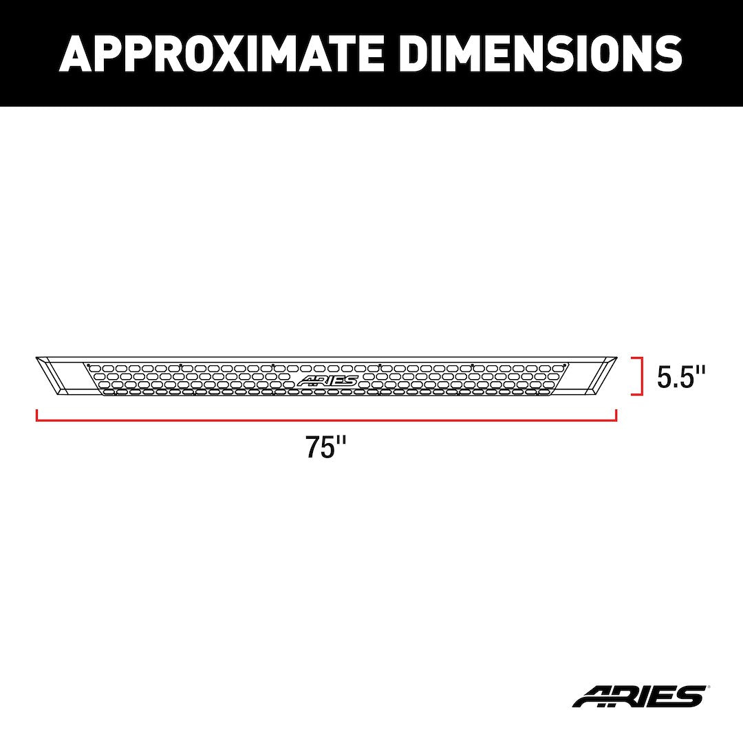 Product of Aries 2055875 AdvantEDGE ™ Running Board