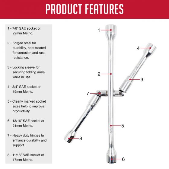 Coyote Wheel Accessories 980001 Lug Nut Wrench||3_Features.Jpg||87||rev980001||849620