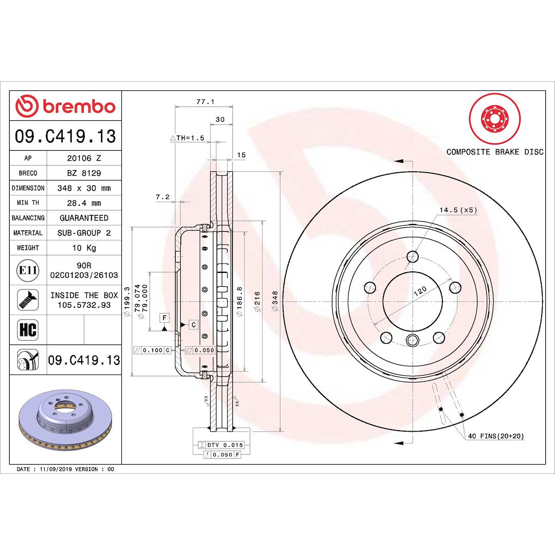 Brembo Kt04504 Brake Kit||09.C419.13_Drw.Jpg||91||brmkt04504||2240318
