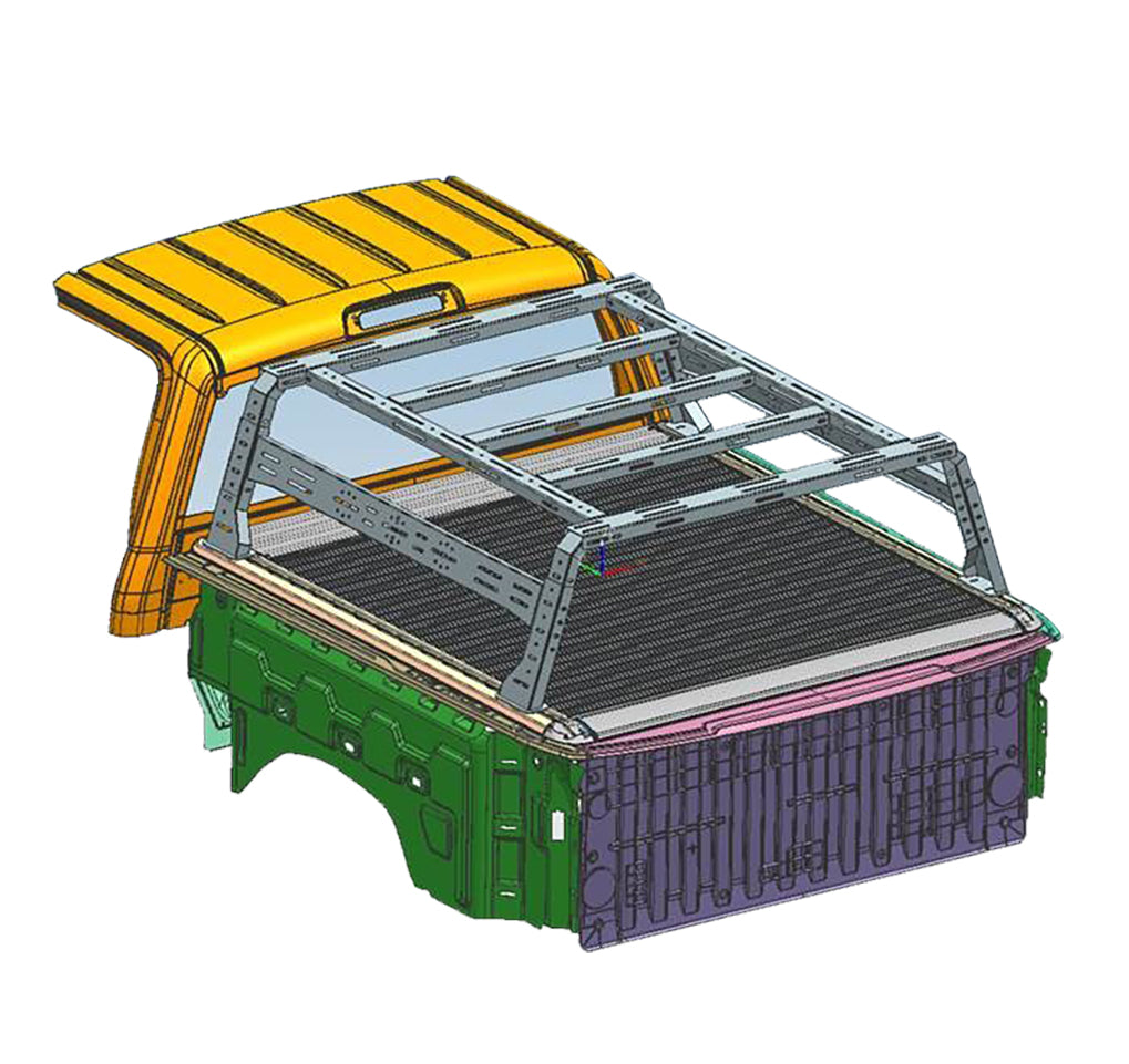 Product of Black Horse Offroad TR08B  Truck Bed Bar