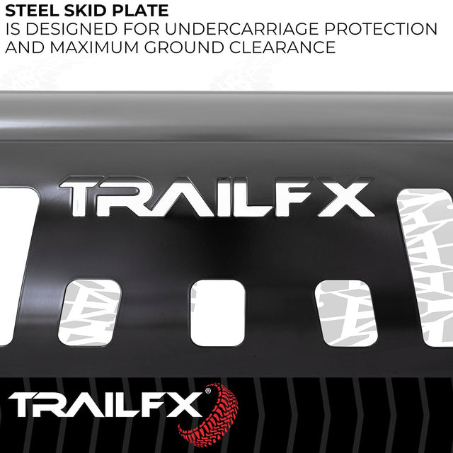 Product of TrailFX B0033B Bull Bar Black Powder Coated 3 Inch Yes with skid plate