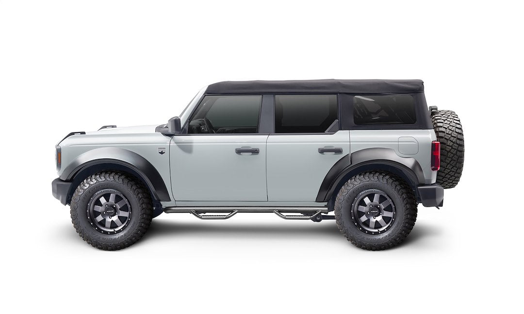 Product of N-Fab F2172B-TX W2W Series Nerf Bar With Drop Down Steps