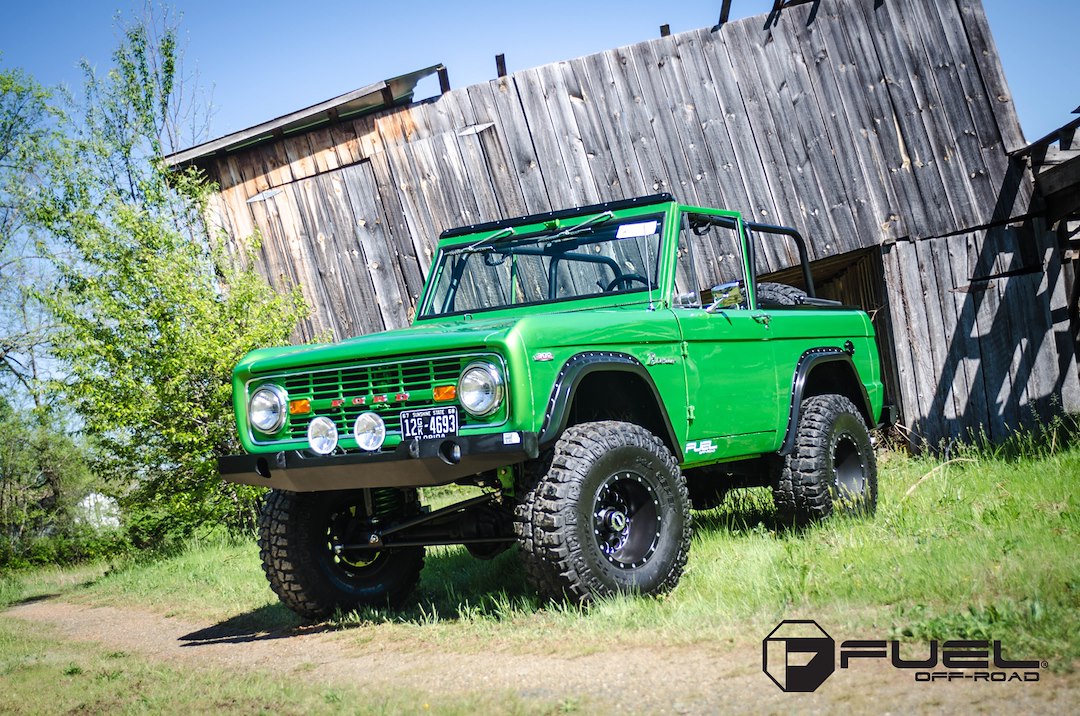 Product of Fuel Off Road 15x8 Black With Natural Accents Wheel - 5x4.75 Bolt Pattern