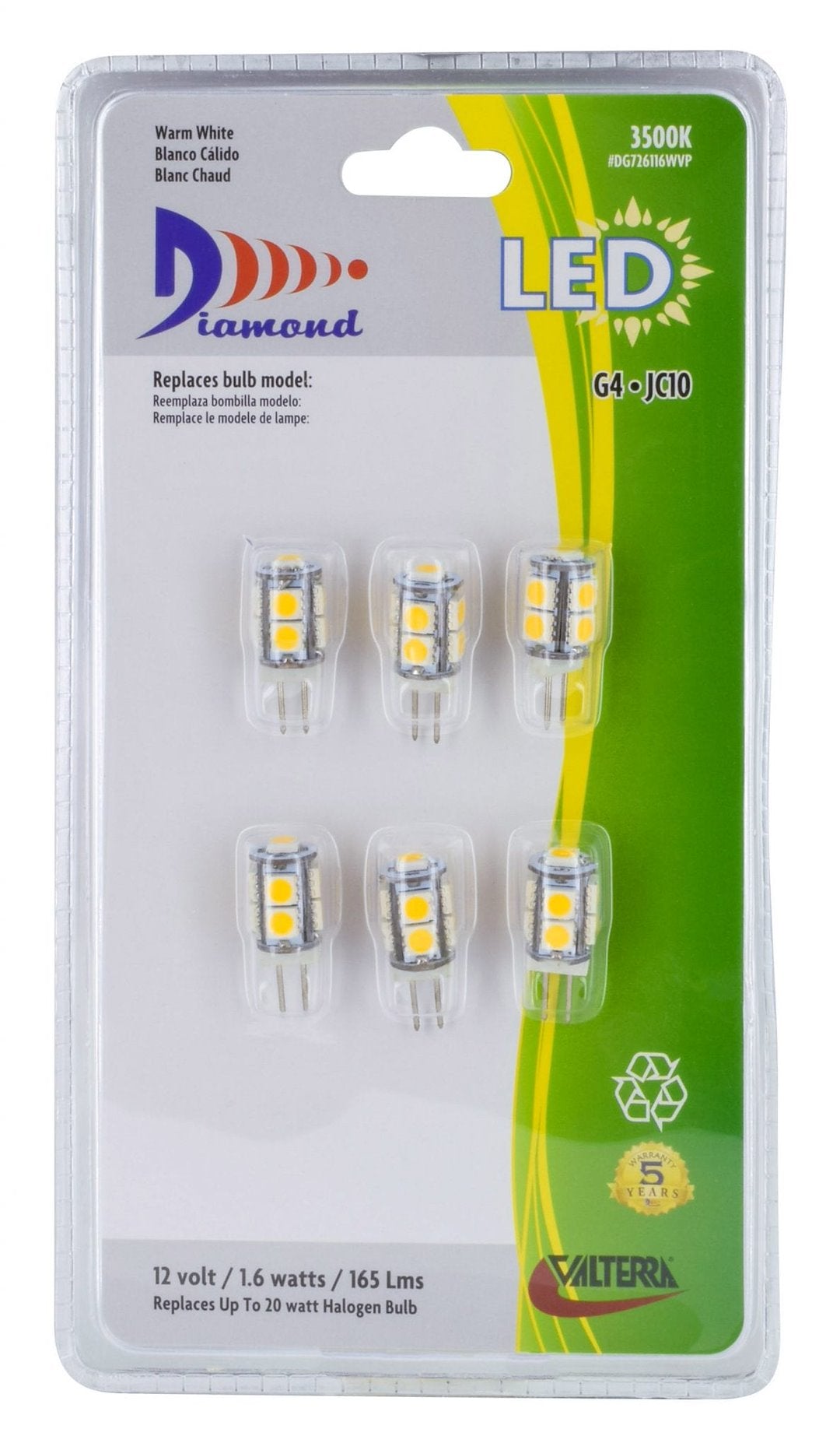 Valterra Dg726116wvp Multi Purpose Light Bulb - Led||dg726116wvp_1.Jpg||86||v46dg726116wv||1257937