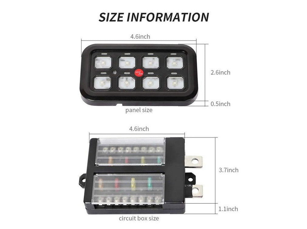 Cali Raised Led Cr2401 Switch Panel||cr2401_3.Jpg||88||crlcr2401||1257718