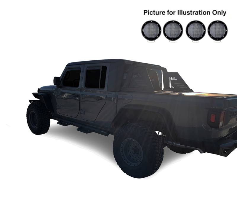 Product of Black Horse Offroad AR2-09B-PLFB  Truck Bed Bar