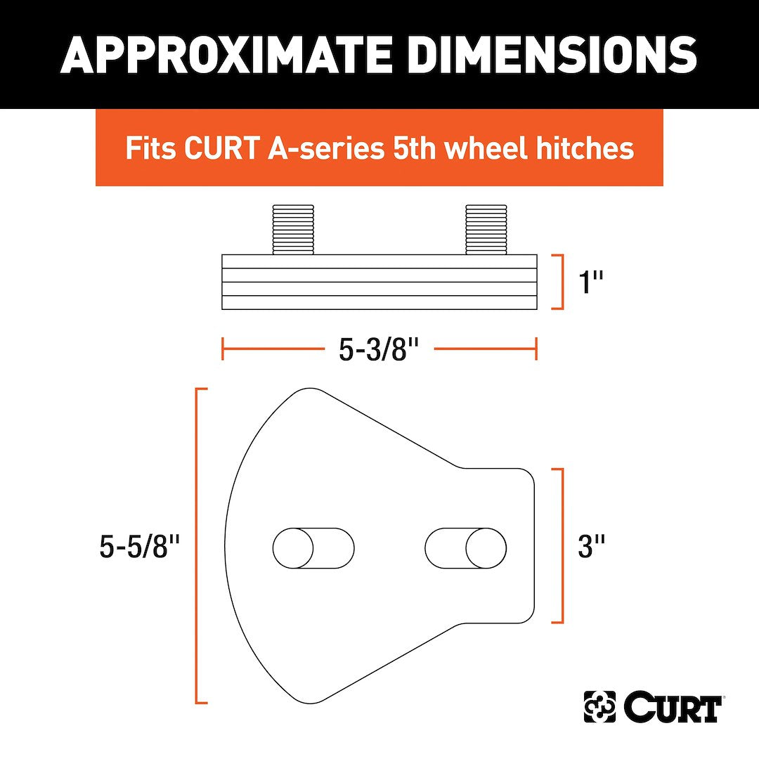 Curt 16992 Fifth Wheel Trailer Hitch Pin Box Adapter||16992_3008x1990_Ca.Jpg||89||c9316992||1113132