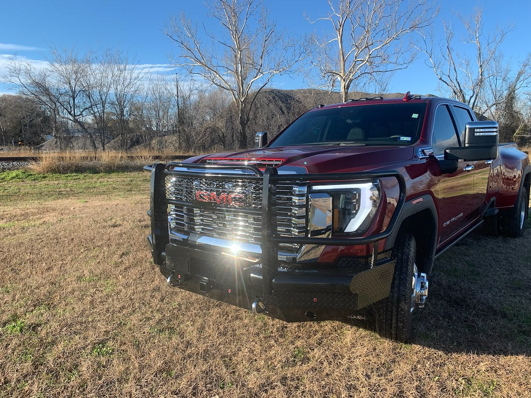 Product of Tough Country Products TFR2524G-W Traditional Steel Gloss Powder Coated Bumper