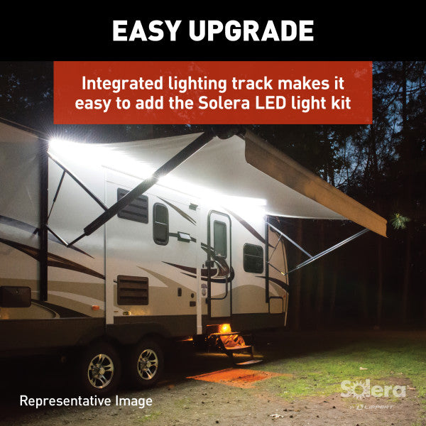 Product of Lippert Components V000211531 RV Patio Electric Awning , Black Fade