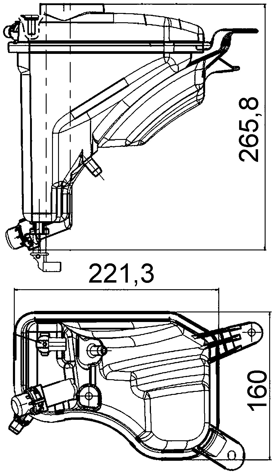 Mahle/ Clevite Crt 207 000s Coolant Reservoir||crt207000s-Fro3-04-20-21.Jpg||85||m25crt207000s||1694024