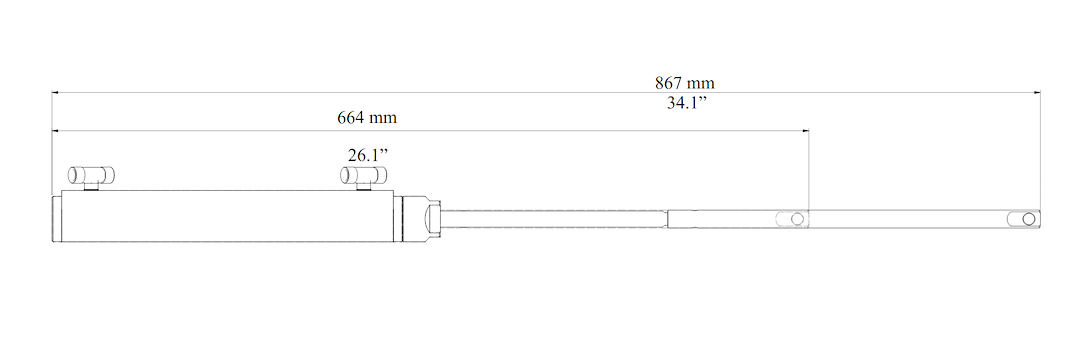 Uflex Uc132-Obs Boat Steering System Cylinder||uc132-Obs_1.Png||86||ufxuc132obs||2265735