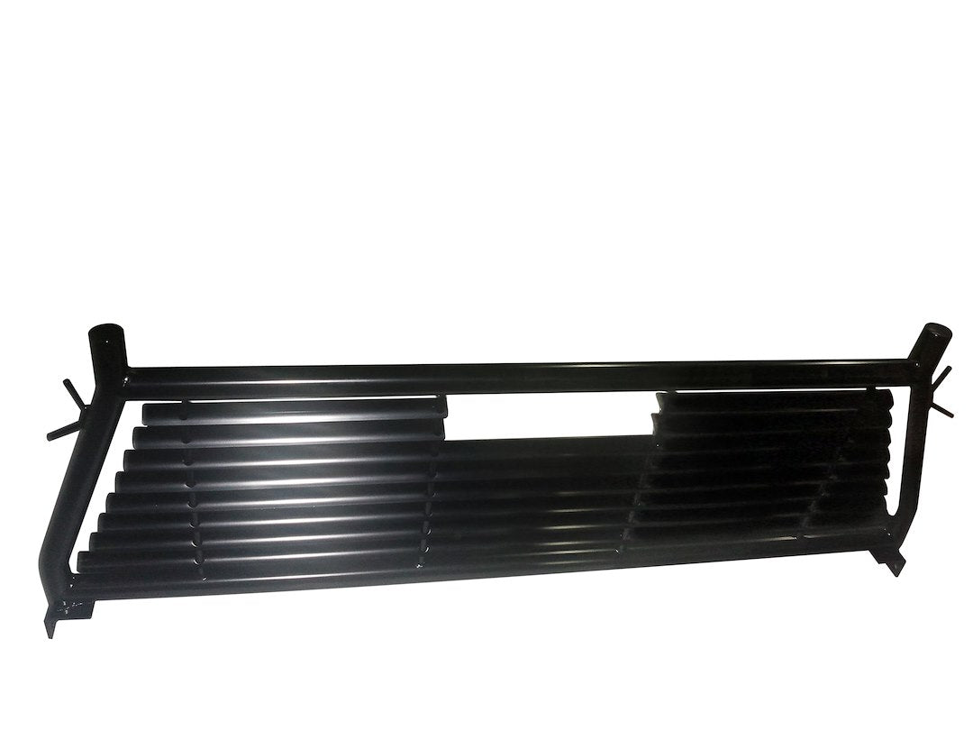 Product of TrailFX H0004B Bolt-On Black Powder Coated Round Tube Louvered Headache Rack