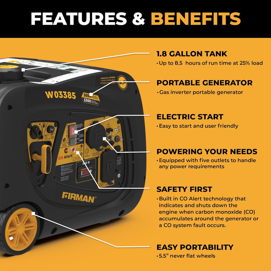 Firman W03385 Generator Power||||92||firw03385||2018912