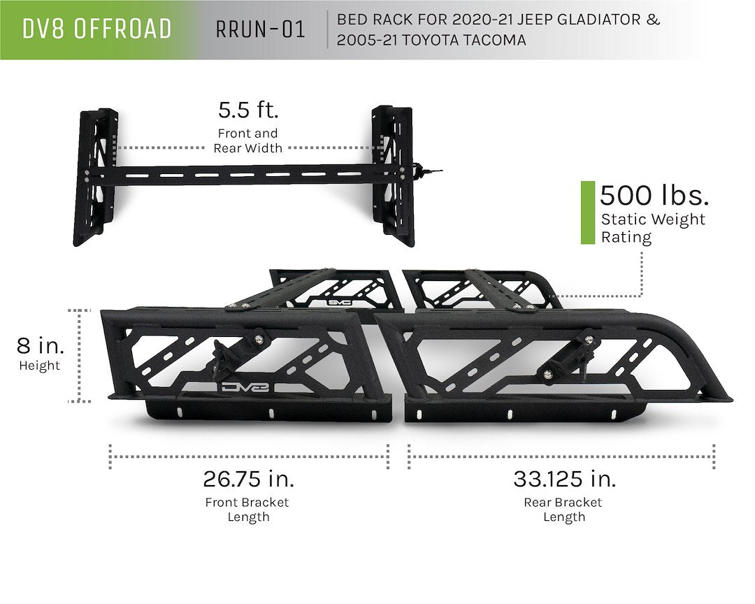 Product of Dv8 Offroad Rrun-01 Bed Cargo Rack