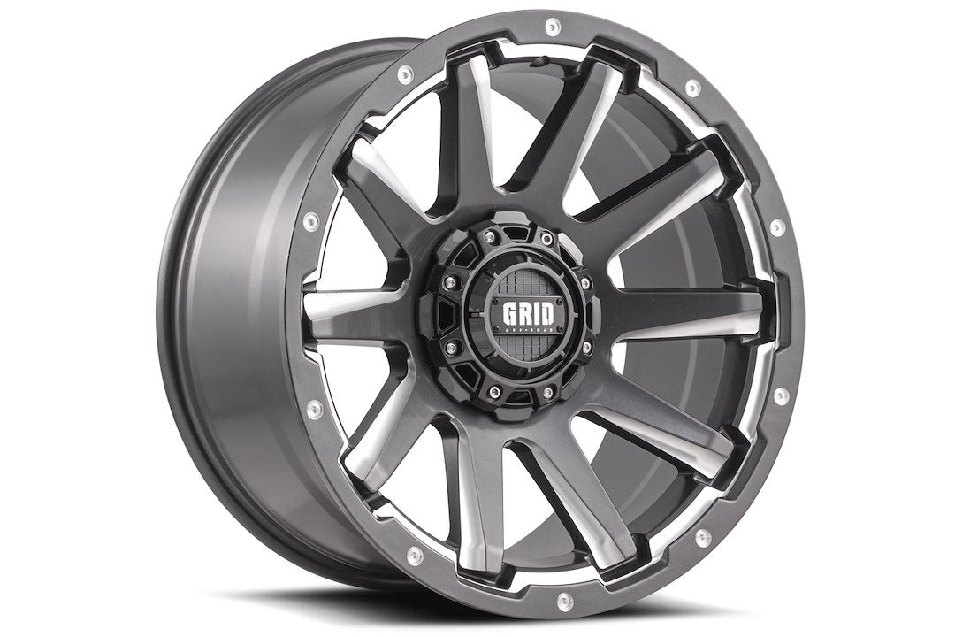 Product of Grid Wheels 17x9 Graphite With Natural Accents Wheel - Not Applicable Bolt Pattern