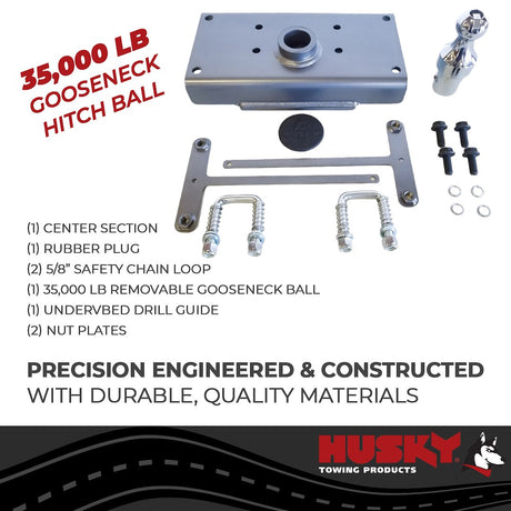 Product of Husky Towing 33207 Under-Bed Gooseneck Trailer Hitch - 35000 Pound