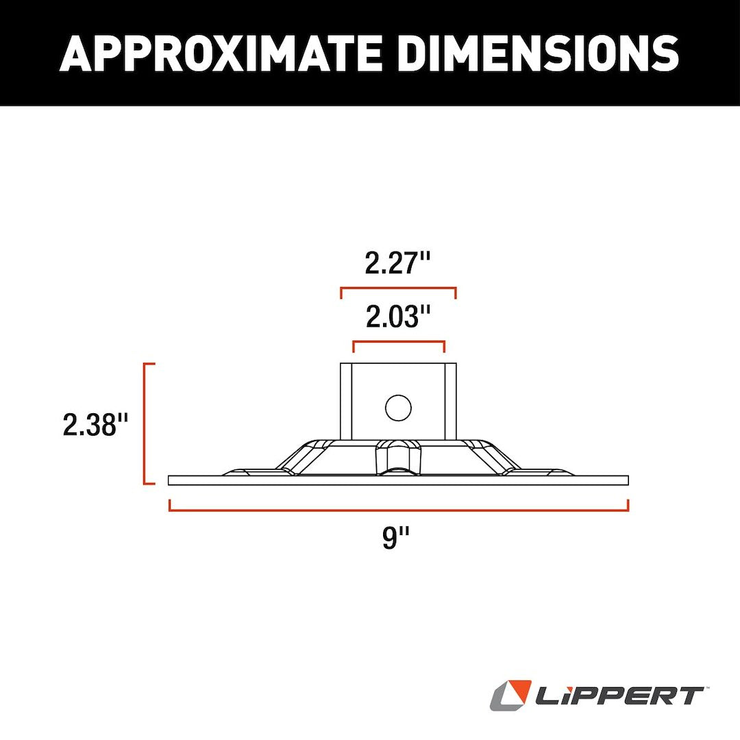 Lippert Components 362486 Leveling Jack Foot Pad||362486_1.Jpg||86||m6v362486||935758