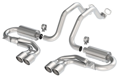 Product of Borla 140038 S-Type Classic Cat Back System Dual Exhaust System Kit