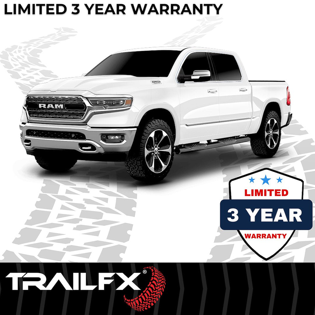 Product of TrailFX A8254B TFX 6" Oval Straight Side Bars Nerf Bar With Surface Steps