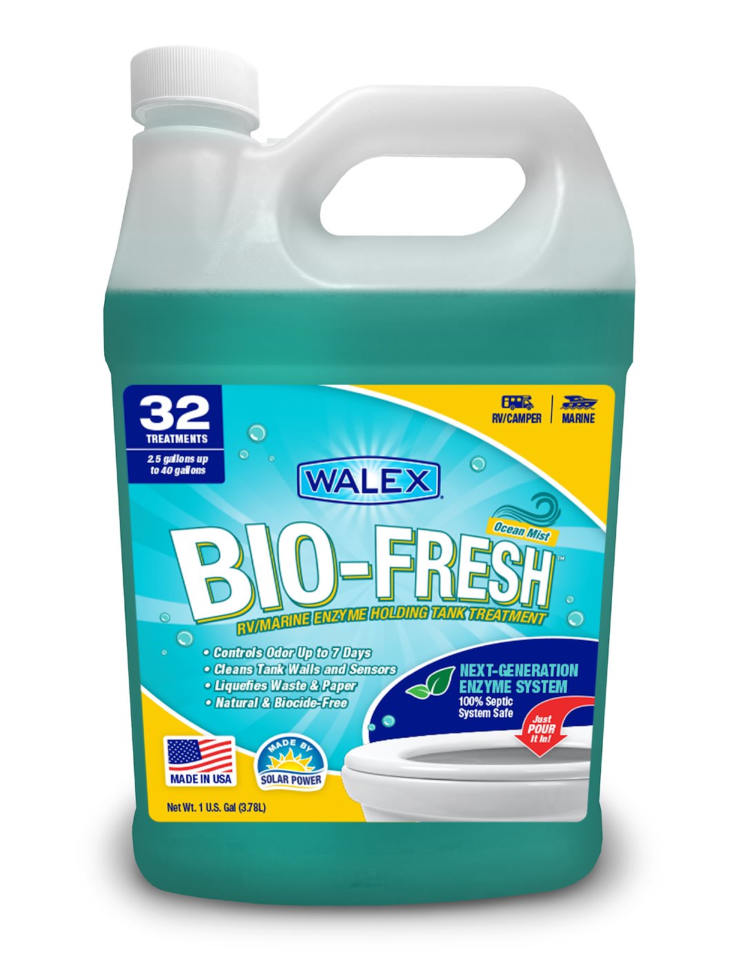Walex Biofrom1g Waste Holding Tank Treatment||walex-Bf-Oceanmist-Composite-Front-128oz.Jpg||85||w62biofrom1g||1703385