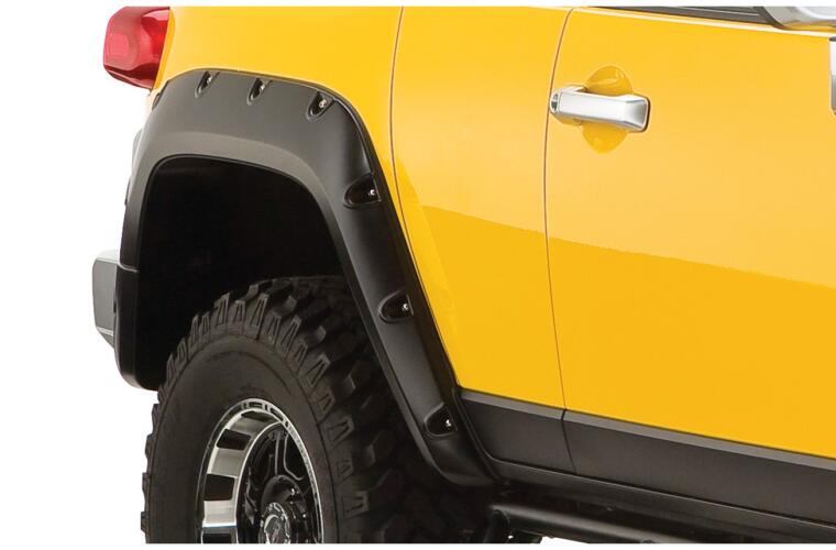 Product of Bushwacker 31922-02 Pocket Style/ Exposed Fasteners Black Fender Flare - Set Of 4