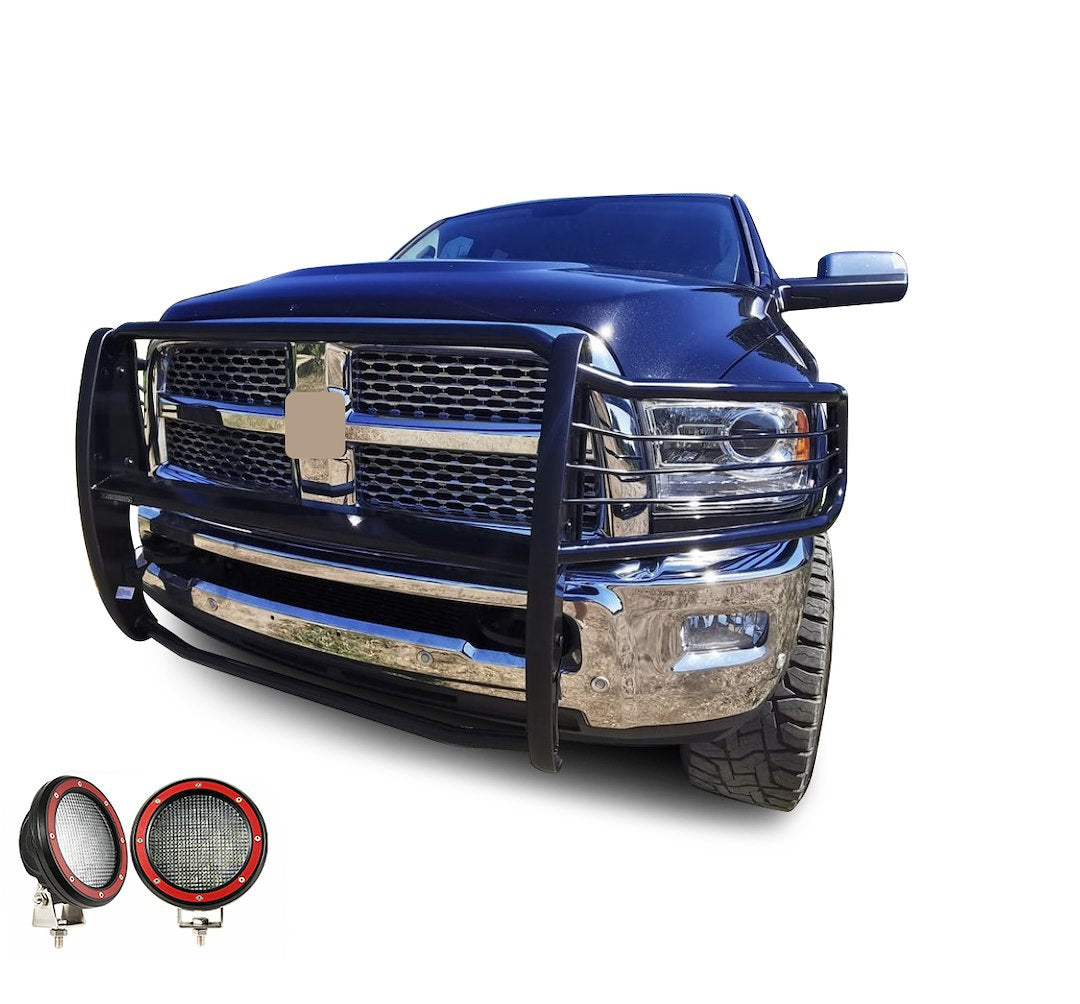 Product of Black Horse Offroad 17DR01MA-PLFR Grille Guard