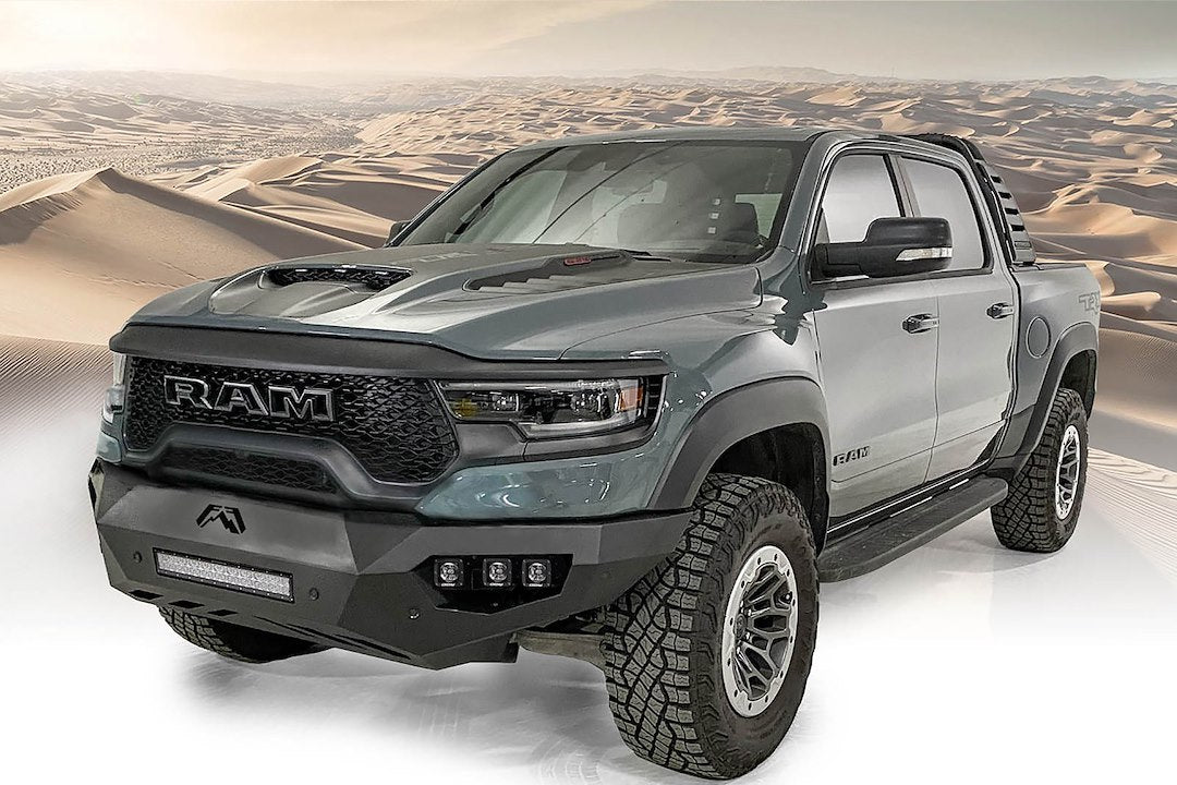 Product of Fab Fours DX21-V4551-1 Vengeance Steel Powder Coated Bumper