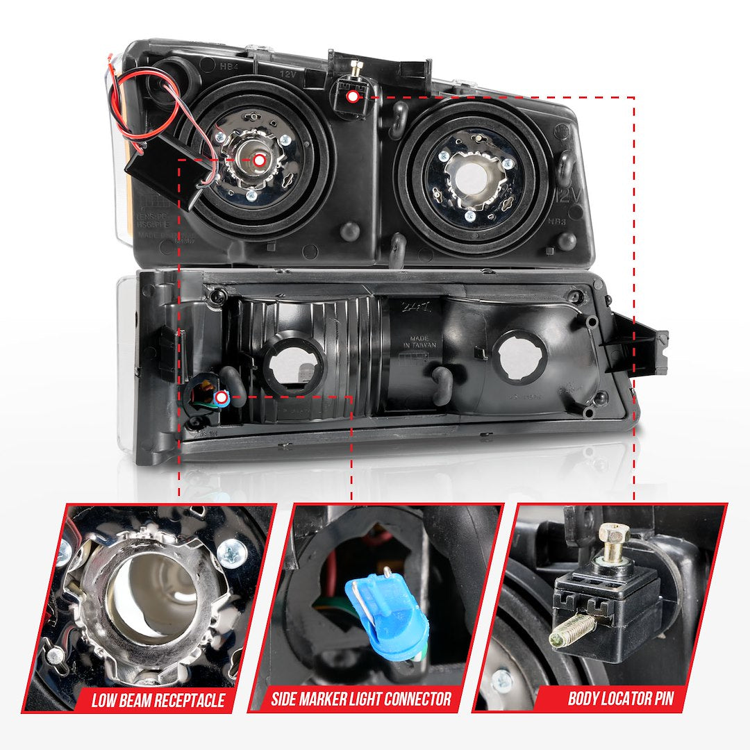 Product of Anzo Usa 111501 Headlight Assembly