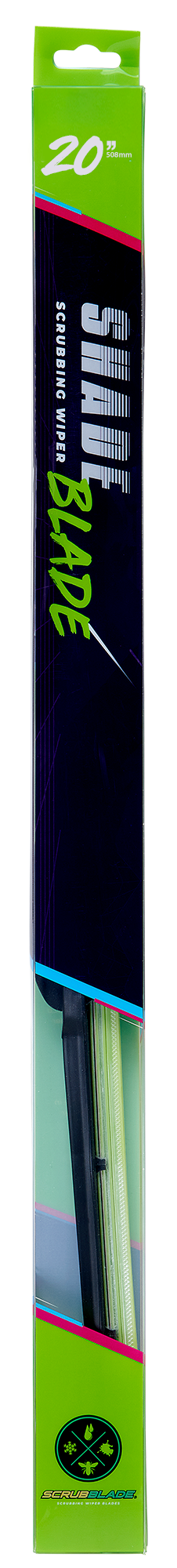Scrubblade Cbg2000 Windshield Wiper Blade||gnarly Green 20 Front.Png||87||scrcbg2000||1522840