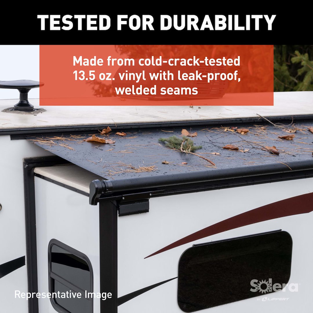 Product of Lippert Components V000139496 RV Slide-Out Automatic Awning , White Fade