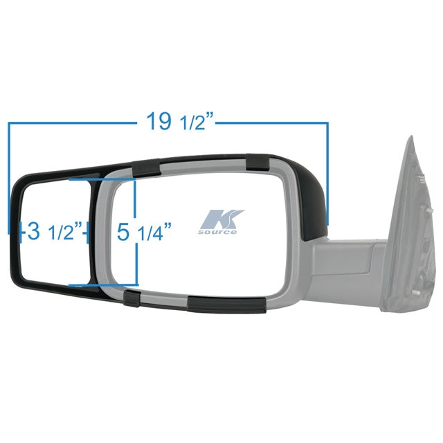 Product of K-Source 80710 Exterior Towing Mirror