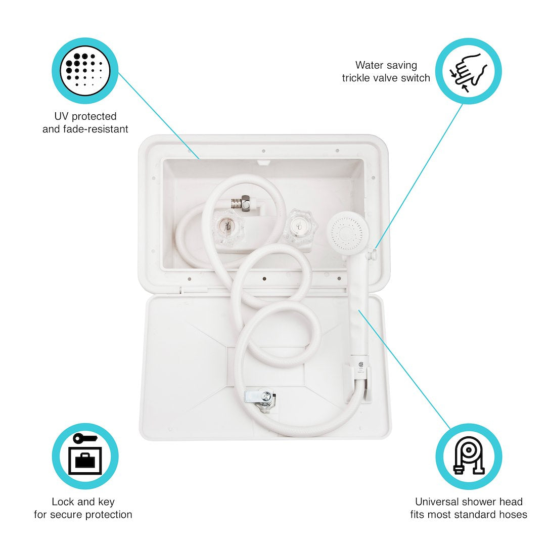 Dura Faucet Df-Sa170-Wt Exterior Shower||df-Sa170-Wt.Jpg||89||d6udfsa170wt||985861