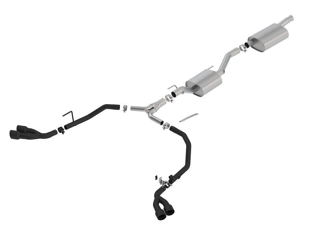 Product of Borla 140814CB Touring Cat Back System Single Exhaust System Kit