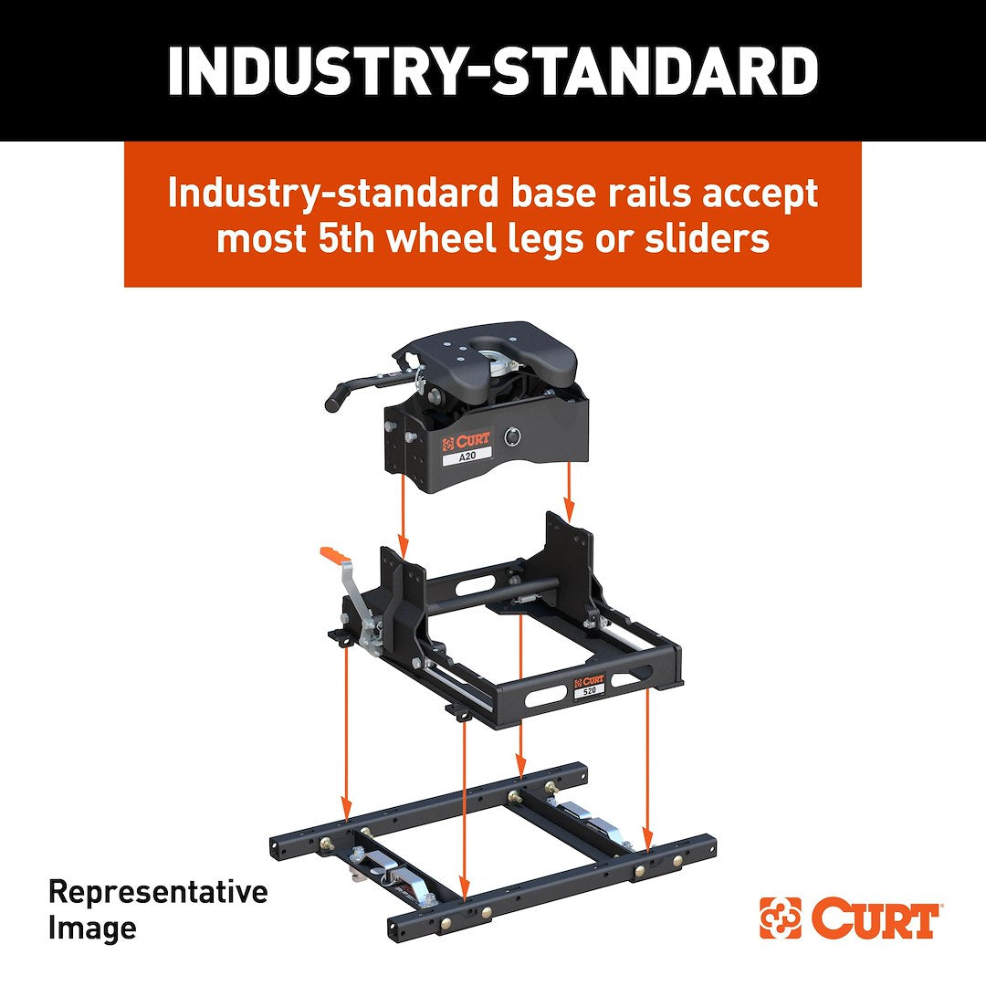 Curt 16042 Fifth Wheel Trailer Hitch Rail Adapter||16042_3008x1990_Fb.Jpg||89||c9316042||1680045
