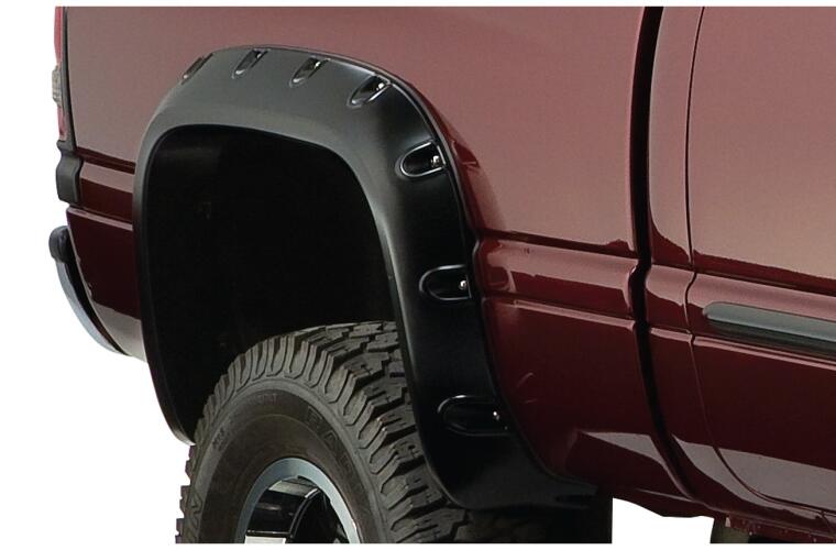 Product of Bushwacker 50908-02 Pocket Style/ Exposed Fasteners Black Fender Flare - Set Of 4