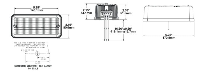 Product of J.W. Speaker 0341361 270 Series Tail Light Assembly