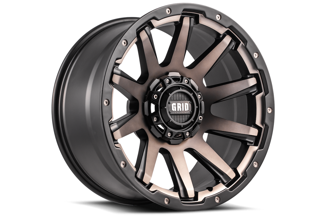Product of Grid Wheels 20x9 Black With Metallic Dust Face Wheel - Not Applicable Bolt Pattern
