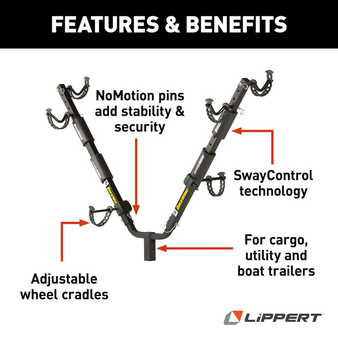 Product of Lippert Components 731138 Bike Rack - Trailer Tongue Mount