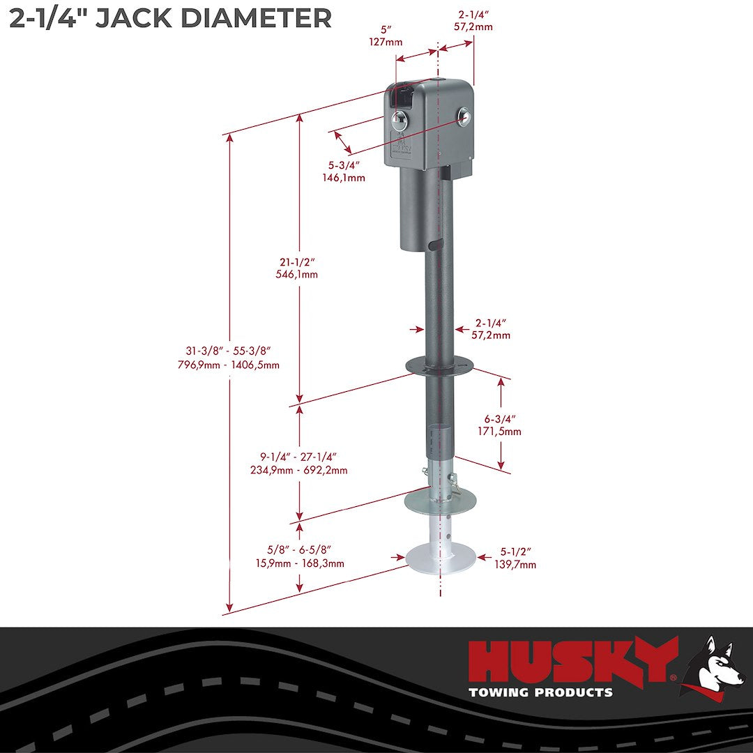 Product of Husky Towing 87641 4500 Pound Electric Trailer Tongue Jack