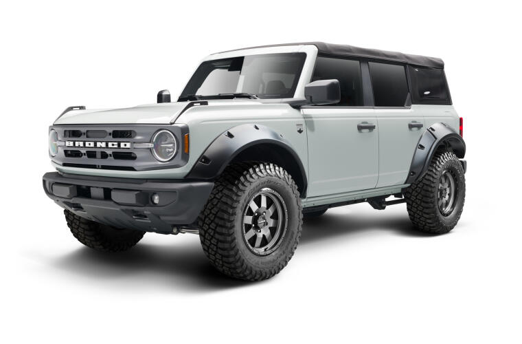 Product of Bushwacker 20960-02 Pocket Style/ Exposed Fasteners Black Fender Flare - Set Of 4